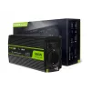 Inversor para automóvel Green Cell INV16 500 W DC 12 V para AC 230 V, 50 Hz, porta USB, arrefecimento ativo, preto