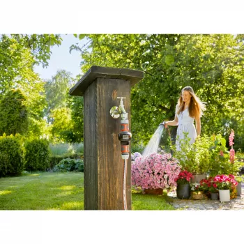 Contador de água Gardena AquaCount 18350-20, preto/cinzento/laranja