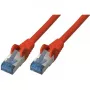 Cabo de rede S/CONN Cat6a 0,5 m vermelho