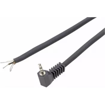 Ficha mono angular 3,5 mm Voltcraft XL-AC35DG – ficha mono angular 3,5 mm, preto
