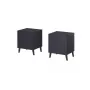 Mesa de cabeceira cama meble NOVA 44×40×52 cm, 1 gaveta, azul-marinho mate
