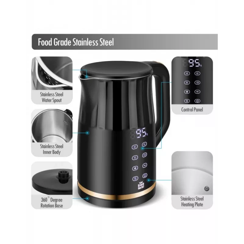 Chaleira elétrica Forme FKG-3017 1,7L 2200W Preto