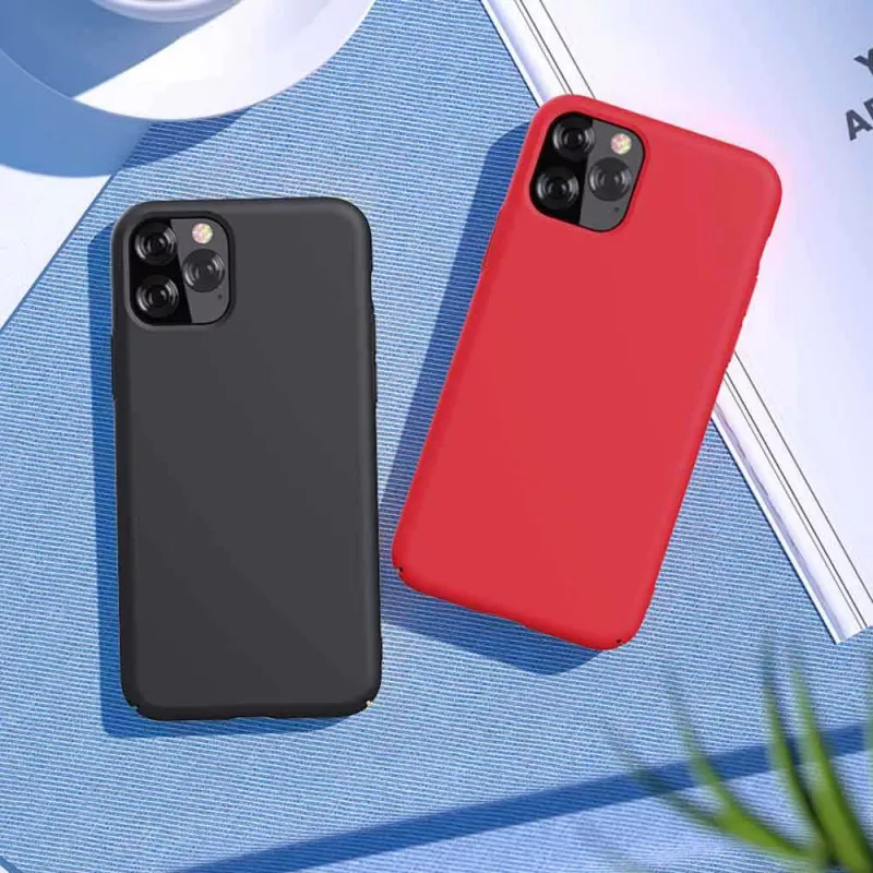 Capa de silicone Devia Nature Série para iPhone 12 Pro Max – preto, capa protetora soft-touch