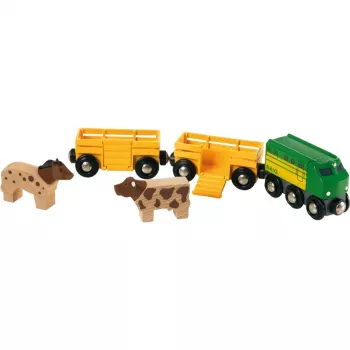 Comboio Ravensburger BRIO Farm Train 33404 – tema quinta, multicolor, para idade 0,3–99