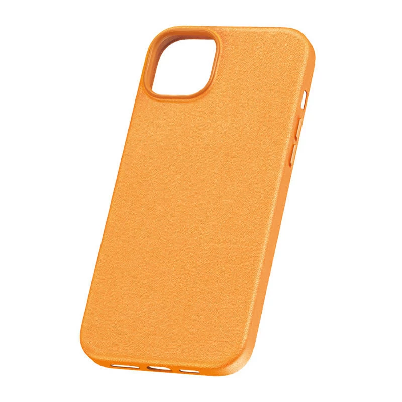 Capa para telemóvel para iPhone 15 Plus Baseus Fauxther Series (Laranja)
