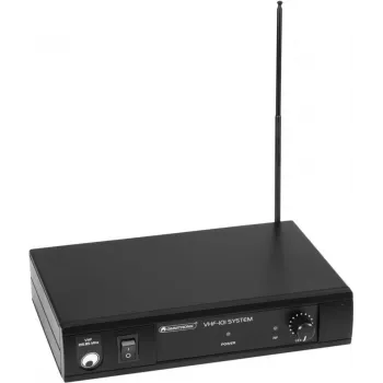 Sistema de microfone sem fios Omnitronic VHF-101 205,75 MHz conjunto de microfone VHF sem fios