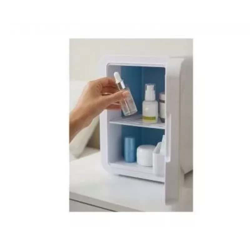 Mini-frigorífico com espelho de maquilhagem LED Elle ESDAFX04WHEU 4 L branco