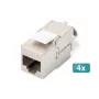 Módulo Keystone Digitus CAT 6A blindado sem ferramentas Módulo 4 unid.