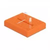 Breadboard DELOCK 18319, placa de prototipagem de plástico, laranja, 36×46×10 mm