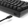 Teclado gaming mecânico Sharkoon Skiller SGK50S3 PBT preto amarelo RGB