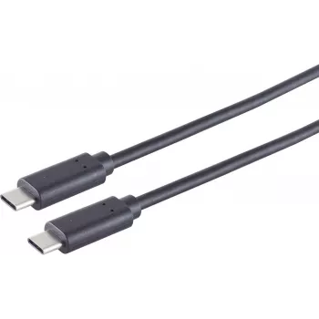 Cabo USB S/CONN 13-48025 USB 3.2 Gen 2x2 1 m USB C preto