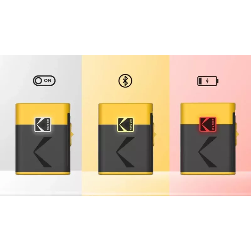 Impressora de etiquetas Kodak Label ERA M50 Bluetooth para etiquetas de 14 mm com rolo amarelo