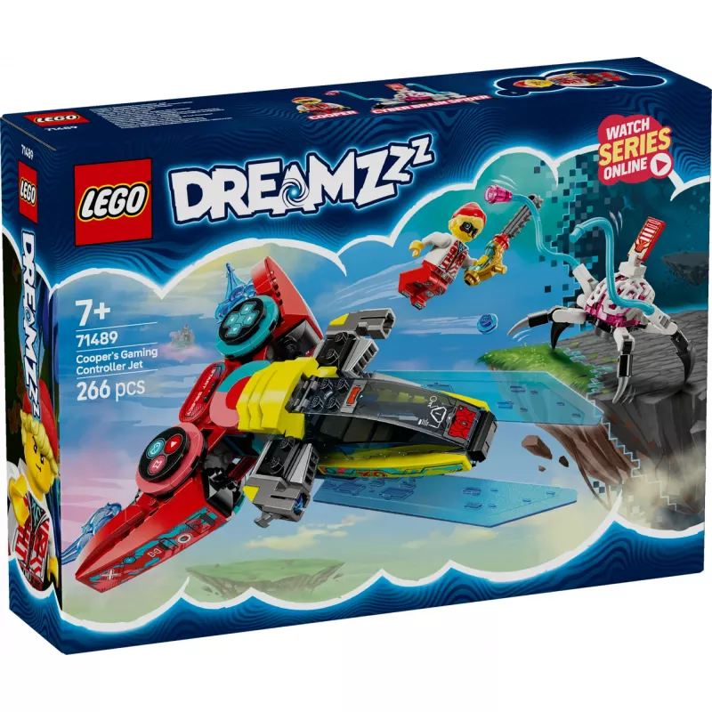 Lego 71489 DREAMZzz Comando de videojogos voador do Cooper, brinquedo de construção