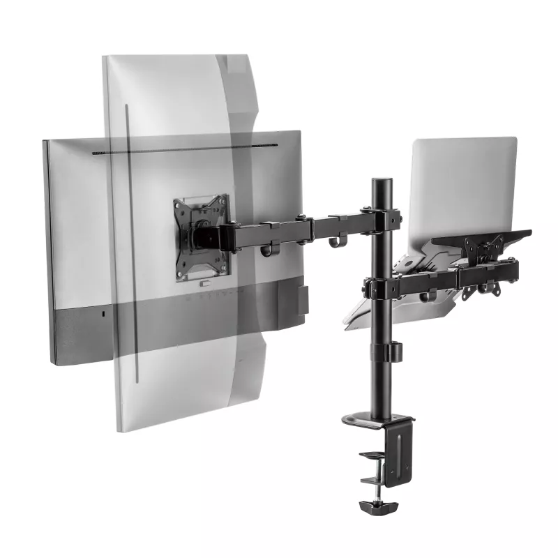Suporte de parede para monitor SBOX LCD-LM01-2 para ecrãs 13–27 polegadas, carga máx. 12 kg, VESA 100x100