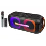 BLOW DJBOX 30-392# coluna Bluetooth 250 W com telecomando e microfone, USB, microSD, AUX, TWS, bateria integrada, preta