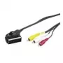 Cabo adaptador Wentronic Goobay Scart/RCA, preto, 2 m – ficha SCART (21 polos) > 3 fichas RCA (50364)