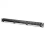 Patch panel VALUE Cat.5e 19 polegadas 24 portas UTP preto