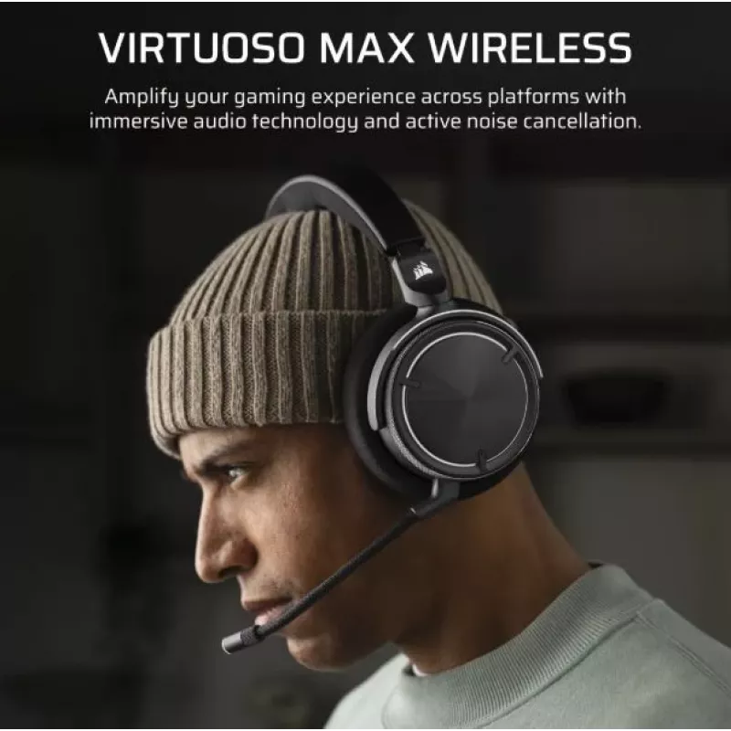 Auscultadores Virtuoso Max Wireless Carbon