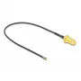 Cabo coaxial DeLOCK 12662 0,2 m SMA MHF 4L LK Preto