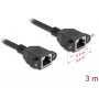 Cabo de rede DeLOCK 90786 preto 3 m Cat6a S/FTP