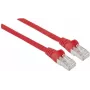 Cabo de rede Intellinet, Cat5e, 5 m, vermelho, CCA, SF/UTP, PVC, RJ45, contactos banhados a ouro, sem patilha, proteção anti-dobra, garantia vitalícia