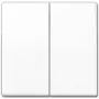 Placa de cobertura para interruptor de parede encastrado JUNG AS 591-5 WW, branco, IP44 proteção contra salpicos