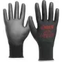 Luvas de trabalho cimco 141210, luvas de proteção, pretas, tamanho XL