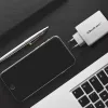 Carregador QOLTEC 100W GaN USB-C Dual PD 5–20V 1,5–5A, 2×USB-C