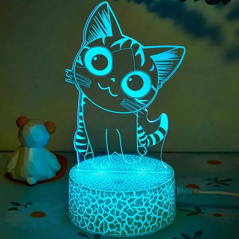 Lâmpada LED de mesa/decorativa MANTA SNL119RGB luz 3D animal RGB para decoração de interiores