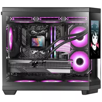 Caixa de computador Mars Gaming MC3TCORELCDM Mini Tower preta