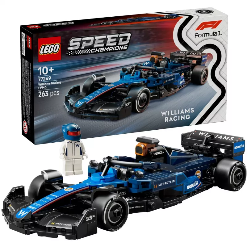 LEGO SPEED CHAMPIONS 77249 Williams Racing FW46 Carro de corrida F1