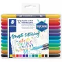 Staedtler Design Journey 3004 TB12 marcadores de ponta dupla para brush lettering, 12 un., cores sortidas