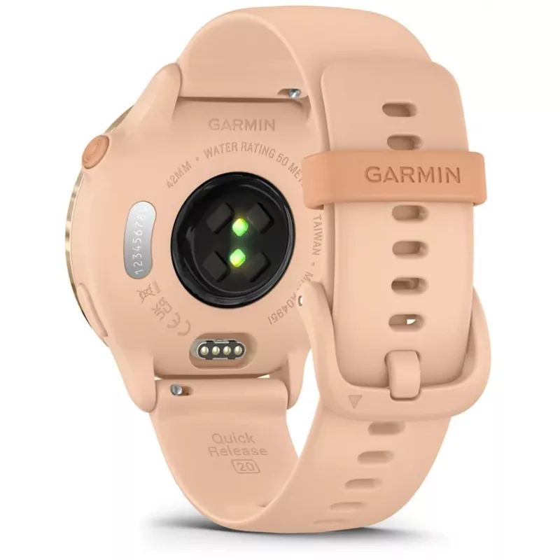 Garmin vívoactive 6 3,05 cm (1,2) AMOLED 42 mm Digital 390 x 390 píxeis Ecrã tátil rosa Wi-Fi GPS (satélite)