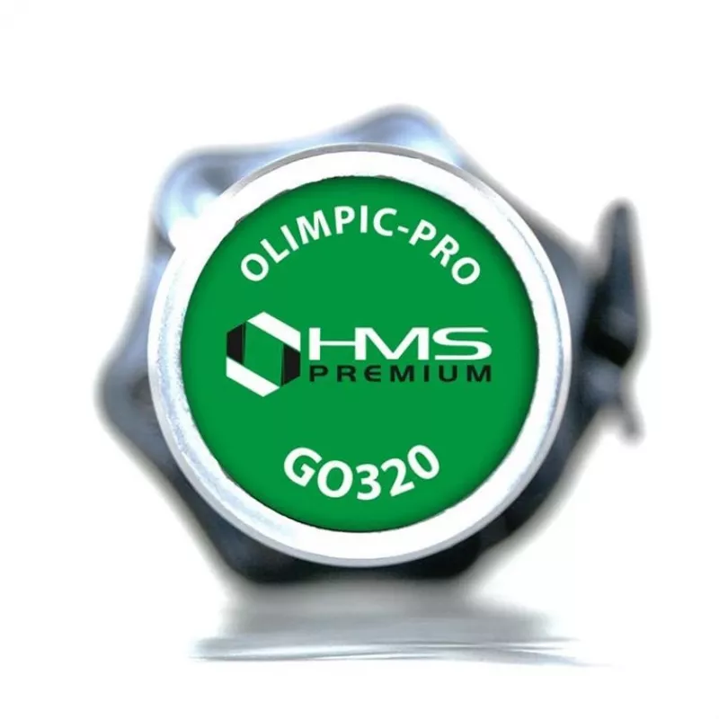 GO320 + ZG1000 Barra Olímpica Preta 14,8 kg 1830 mm HMS com Fechos Pretos