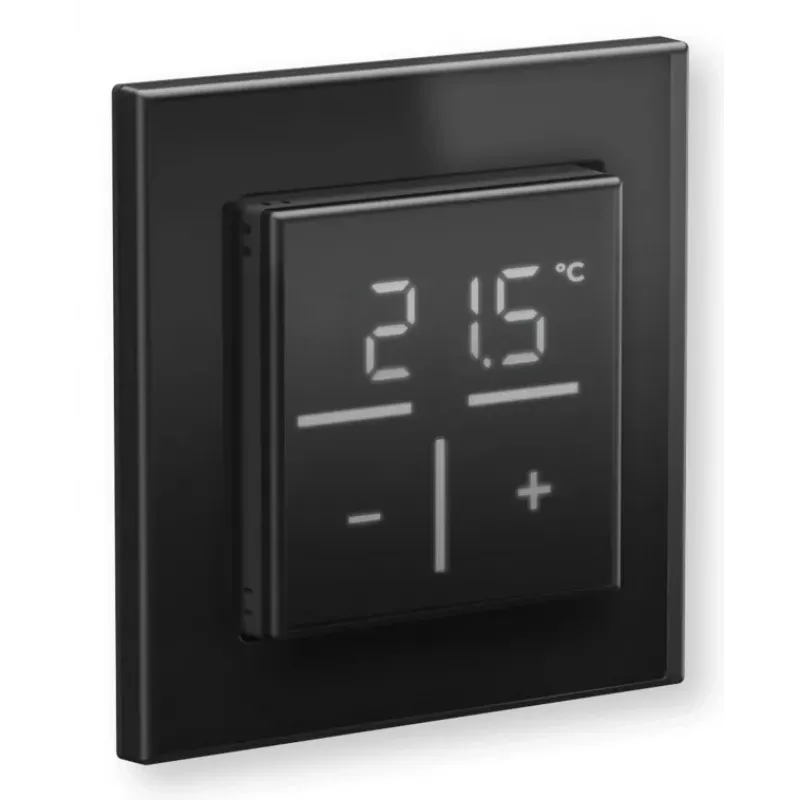 Termóstato de parede em vidro Homematic IP 161570A0 — digital, preto, 230 V, IP20