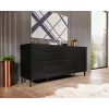 Cama Meble NOVA cómoda 155x40x72 cm, preto mate