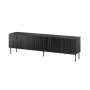 Móvel RTV Cama ISLA 200x40x60 preto mate