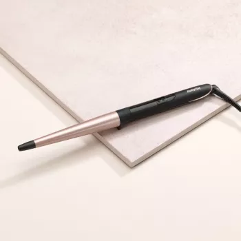 BaByliss Conical Wand ferro de caracóis quente preto, rosa 98.4 (2.5 m)