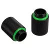 Bitspower Touchaqua adaptador reto G1/4 polegadas macho para G1/4 polegadas fêmea - pack de 2, 20 mm, preto