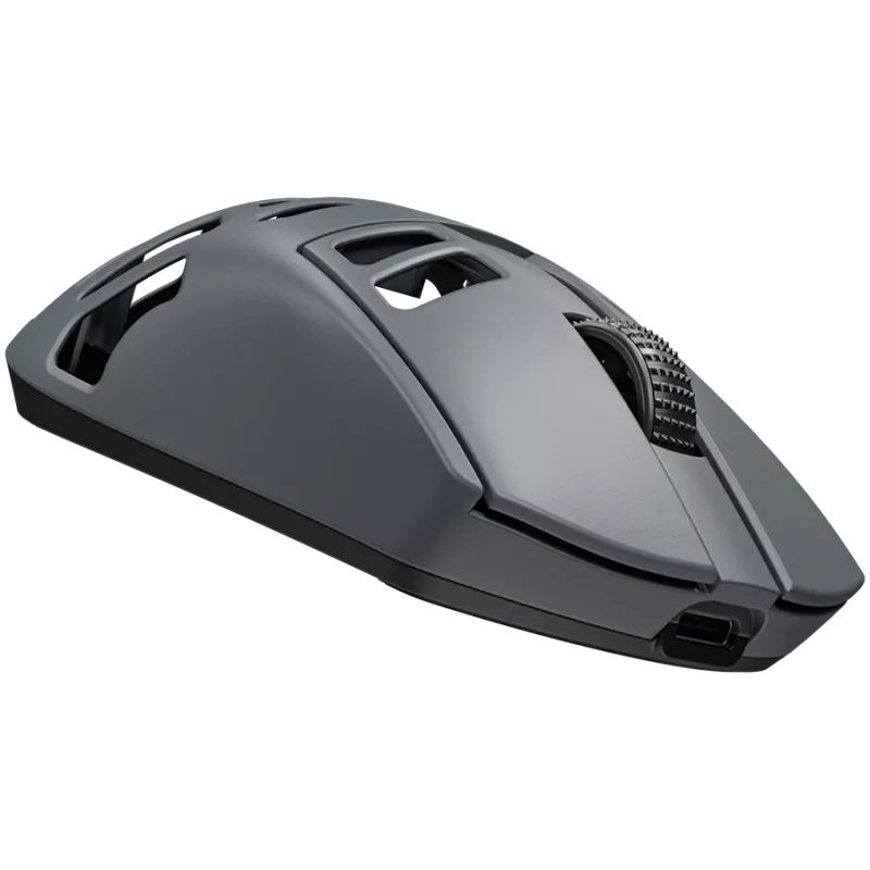 Rato gaming sem fios LORGAR MSE90W, liga de magnésio Elite, cinzento escuro