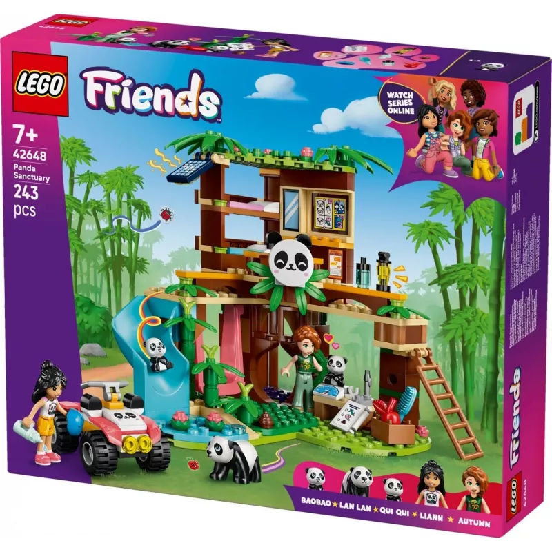 LEGO FRIENDS 42648 Santuário dos Pandas cuidados animais