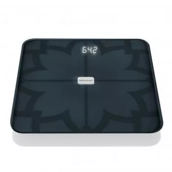 Balança de análise corporal Medisana BS 450, máx. 180kg, preto, Bluetooth, sensores ITO (40510)