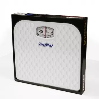 Balança mecânica Mesko MS 8160 – capacidade máxima 130 kg, precisão 1000 g, branca