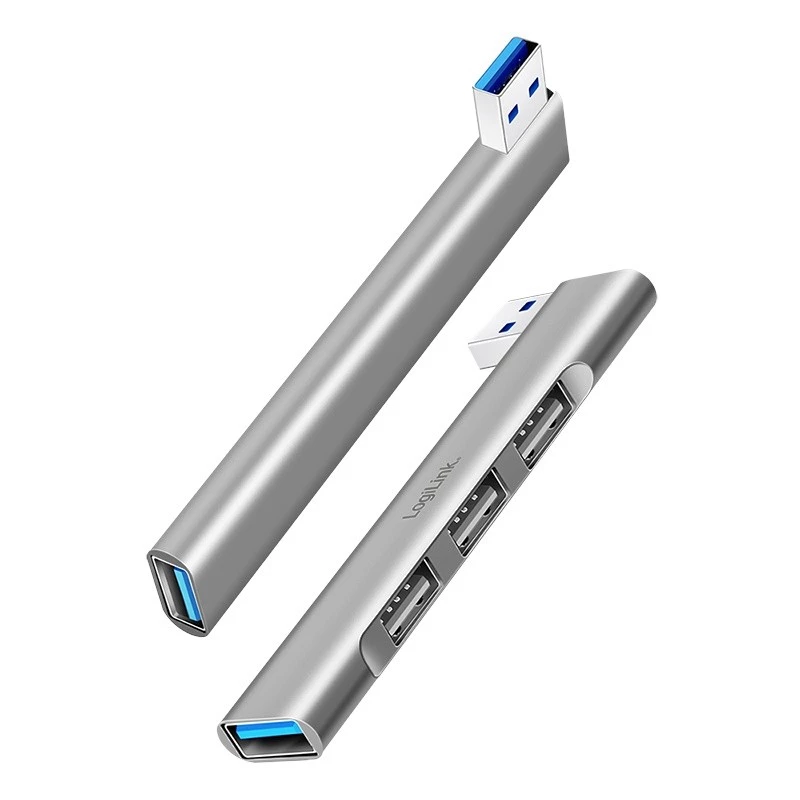 Hub LogiLink USB 3.2 Gen1 4 portas USB-A 1x USB3.0 AF 3x USB2.0 AF UA0436