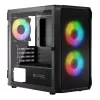 Caixa de computador Logic Concept Portos Mini ARGB Micro ATX preto