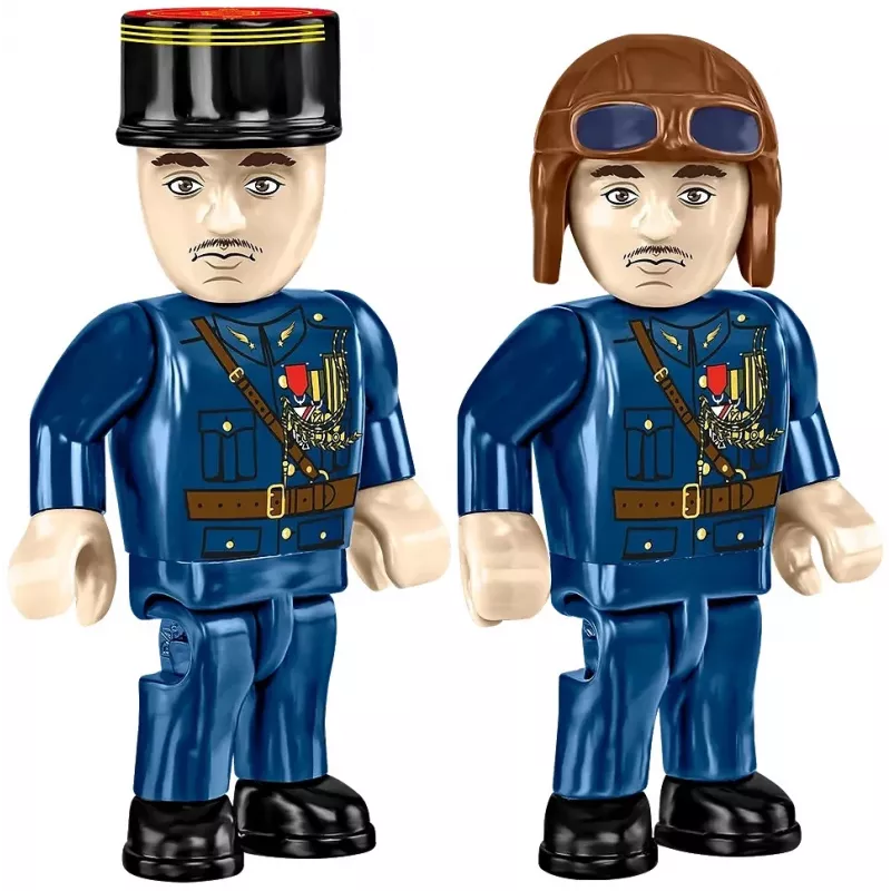 Conjunto de construção Cobi Blocks Nieuport 17 C.1 277 peças — kit de avião modelo, conjunto de blocos de encaixe colecionável