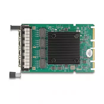 Placa de rede DeLOCK 88300 OCP 3.0, 4 x RJ45 Gigabit LAN