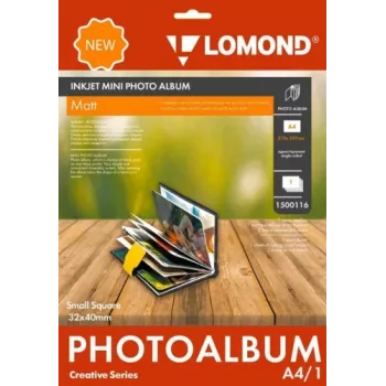 Álbum fotográfico Lomond Mini Album 1500116 páginas quadradas pequenas mate 32×40 mm