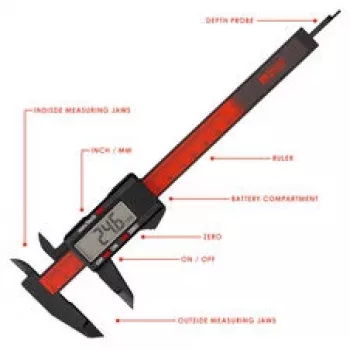 Thermal Grizzly TG Caliper – paquímetro digital, 150 mm (TG-CAL-150)