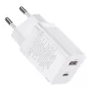 Baseus Super Si Pro carregador rápido USB + USB-C 30W (branco)